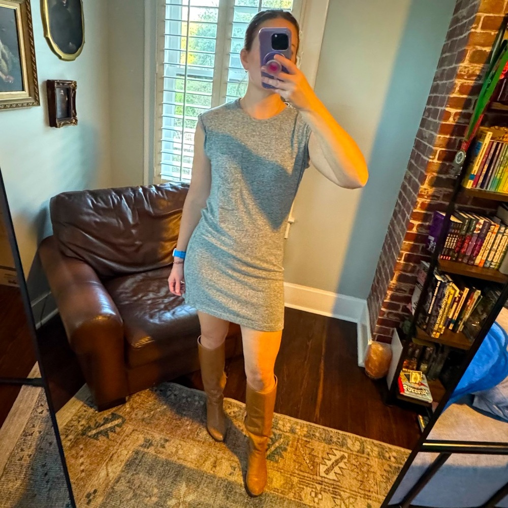 Sleeveless sweater dress